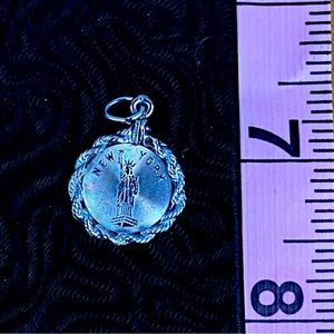 Silver New York Charm